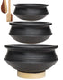 Craftsman Deep Burned Clay Biryani Handi/Pot for Cooking and serving Combo