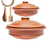 Pre-seasoned  Clay Handi, Pot for Cooking and serving Combo With Lid