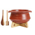 Craftsman  Deep Burned Perfection Clay Handi | Pot for Cooking and serving.