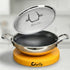 Chefle Trio-cook Honeycomb Triply Kadai/Wok for Cooking With Lid.