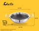 Chefle Trio-cook Honeycomb Triply Kadai/Wok for Cooking With Lid.