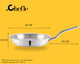 Chefle Trio-cook Triply Frying pan for Cooking With Lid.