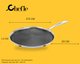 Chefle Trio-cook Honeycomb Triply Tawa for Cooking 27.5 CM
