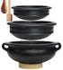 Craftsman Deep Burned Clay Handi | Pot for Cooking and serving Combo