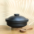 Deep Burned Clay Handi With Lid For Cooking | Pre-Seasoned | Unglazed | 1-2-3 Liter