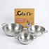 Chefle Trio-cook Triply Stainless Steel Kadai/Wok Without Lid Combo Pack