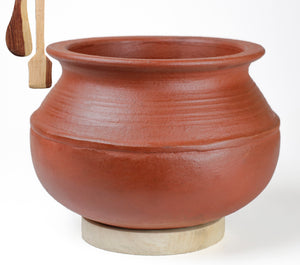 Craftsman Clay Rice Handi/Pot for Cooking and serving (KC R)