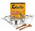 Chefle Trio-cook Triply Stainless Steel Saucepot | Kadai | Frying Pan Combo Pack